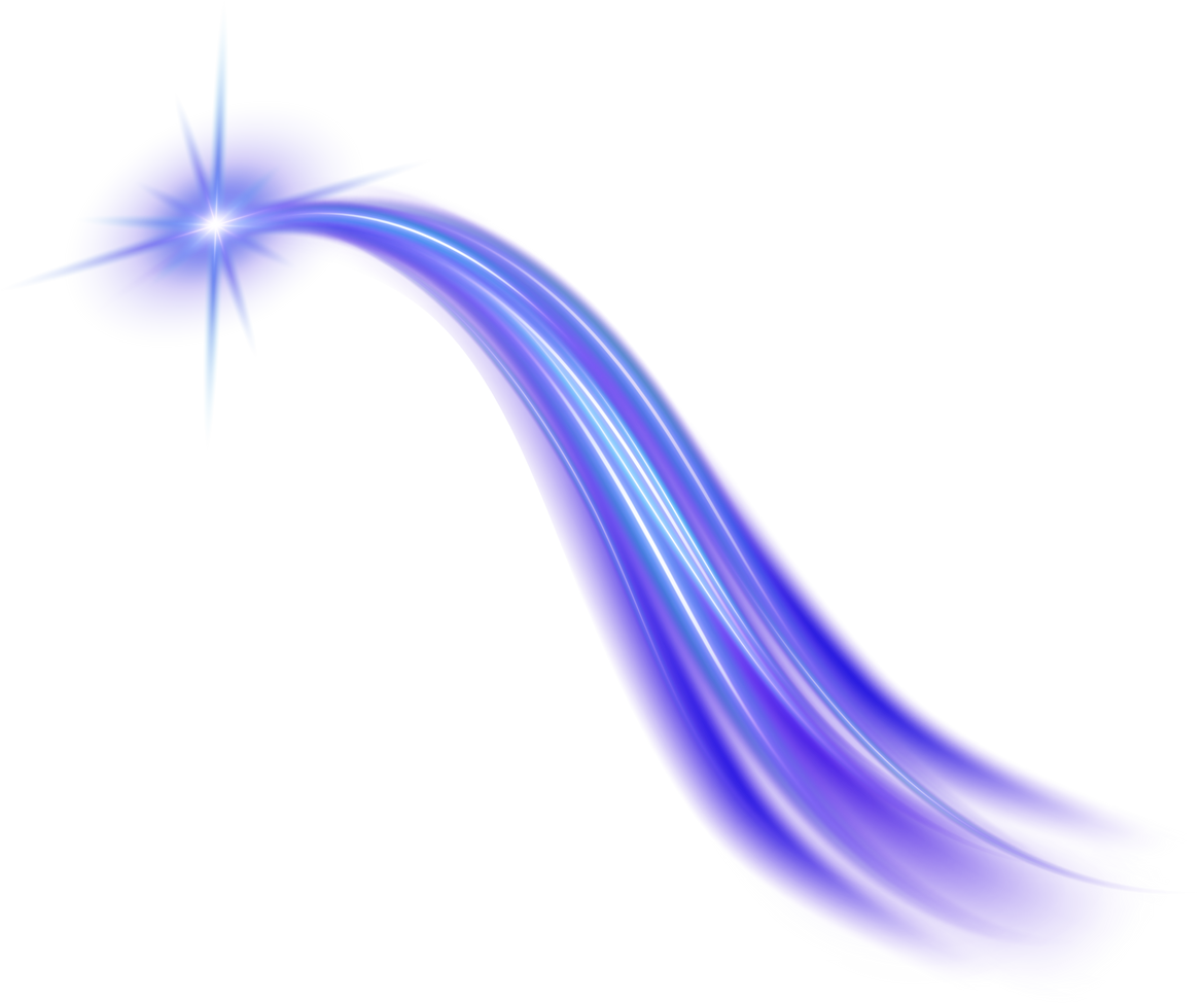 Blue Neon Light Swirl